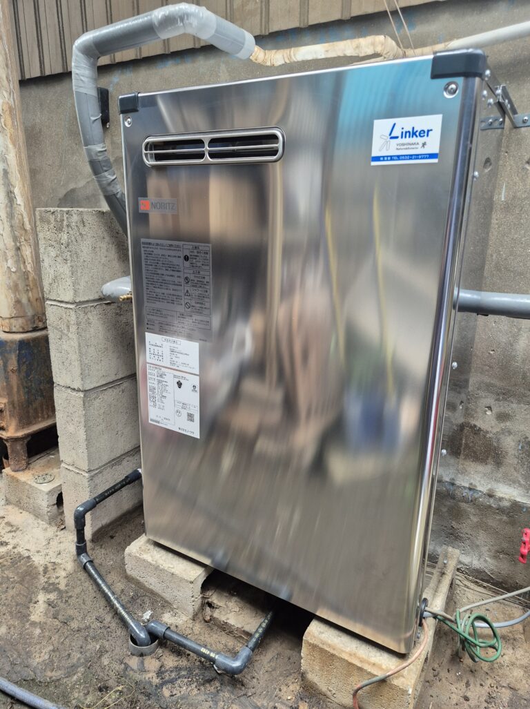 長もちしてくれました。豊橋市石油ふろ給湯器交換工事　豊橋市MO町S様邸灯油ボイラー交換工事（減圧弁内蔵型）ノーリツOTX-4706YSV